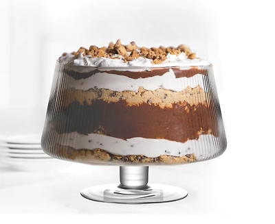 Bol à dessert vintage sur pied de 4 L