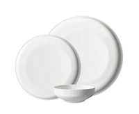 Auspicious Clouds 12-Piece White Dinnerware Set