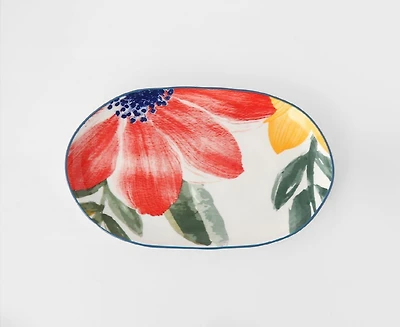 Plateau ovale Marguerite 26 cm