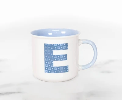 Tasse Marly Monogramme E, Bleue – 410 ml