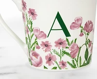 Meadow Monogram Mug A, Sweet Pea 400ml