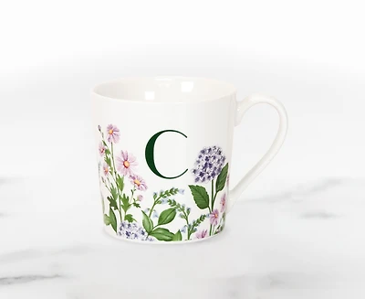 Meadow Monogram Mug C, Hydrangea 400ml