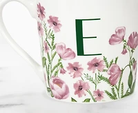 Meadow Monogram Mug E, Sweet Pea 400ml