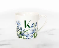 Meadow Monogram Mug K, Blue Poppy 400ml