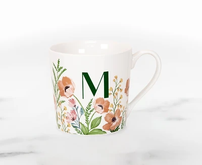 Meadow Monogram Mug M, California Poppy 400ml