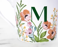 Meadow Monogram Mug M, California Poppy 400ml