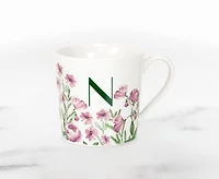 Meadow Monogram Mug N, Sweet Pea 400ml
