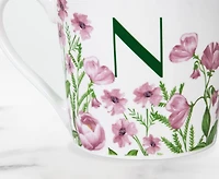 Meadow Monogram Mug N, Sweet Pea 400ml