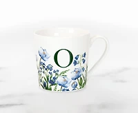 Meadow Monogram Mug O, Blue Poppy 400ml