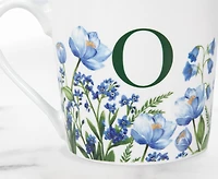 Meadow Monogram Mug O, Blue Poppy 400ml