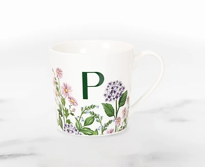Meadow Monogram Mug P, Hydrangea 400ml