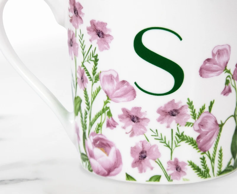 Meadow Monogram Mug S, Sweet Pea 400 ml