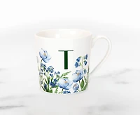Meadow Monogram Mug T, Blue Poppy 400ml