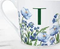 Meadow Monogram Mug T, Blue Poppy 400ml