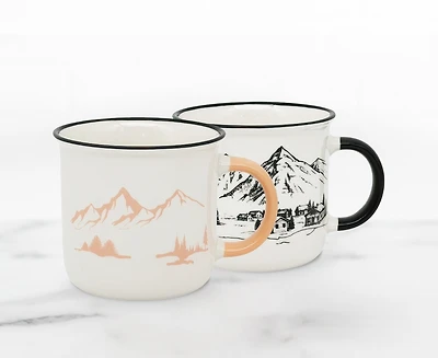 Mountains Set of 4 Mugs