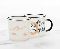 Mountains Set of 4 Mugs