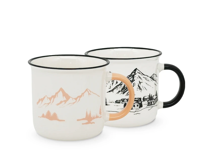 Mountains Set of 4 Mugs