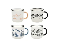 Mountains Set of 4 Mugs
