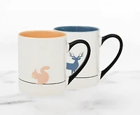 Wildlife Silhouette Mug Set of 4
