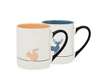 Wildlife Silhouette Mug Set of 4