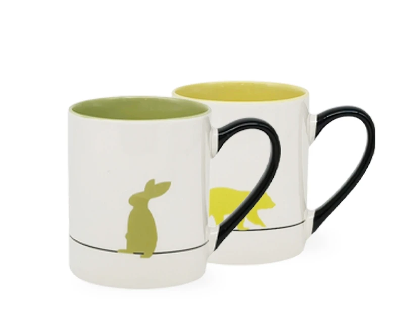 Wildlife Silhouette Mug Set of 4