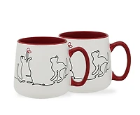 Les Chats Set of 2 Mugs