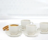 The Oaks Set of 4 White Espresso Cups