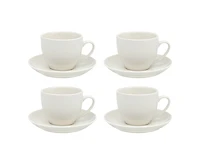 The Oaks Set of 4 White Espresso Cups