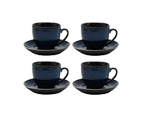 Ensemble Les Chênes – 4 tasses à espresso, bleu