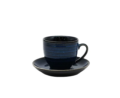Ensemble Les Chênes – 4 tasses à espresso, bleu