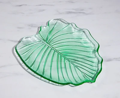 Assiette Pfeiffer à grand motif de feuille