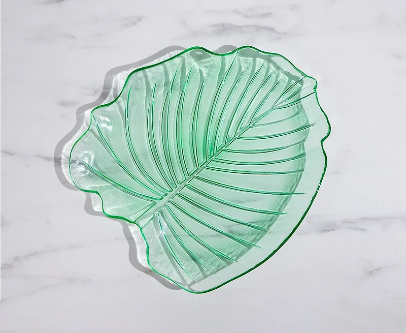 Assiette Pfeiffer à grand motif de feuille