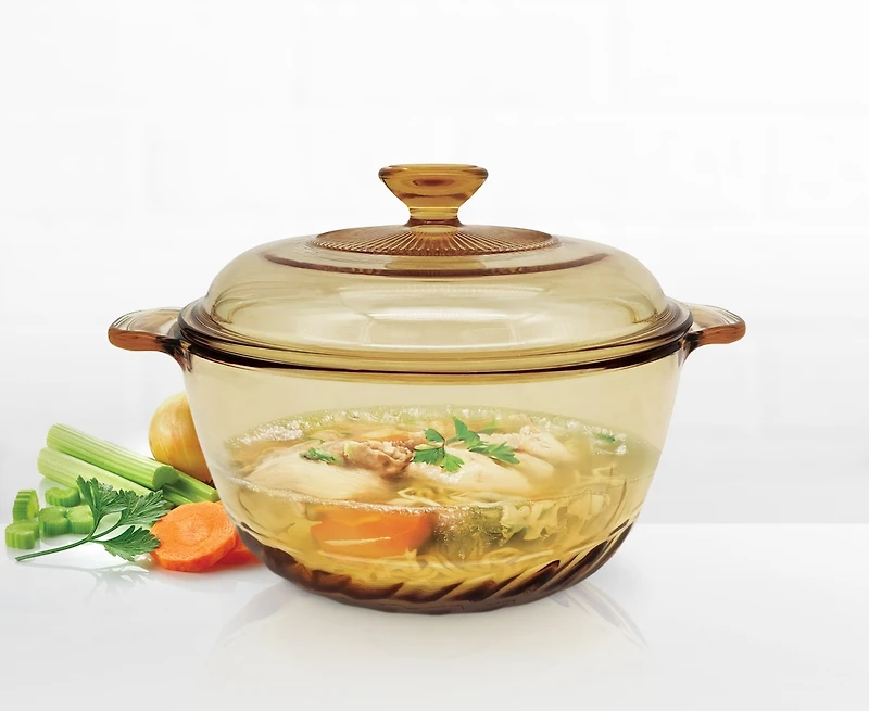 Petit pot ambre rétro
