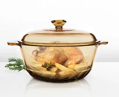 Stokes Vintage Amber Large Pot