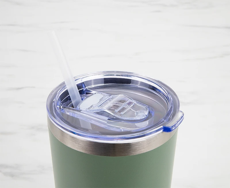 Gobelet Havre avec paille 900 ml - Sauge