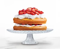 Stokes Eclat Diamond Cut Glass Cake Stand