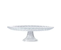 Stokes Eclat Diamond Cut Glass Cake Stand