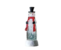 Lantern Water Globe, LED Stand-up Snowman