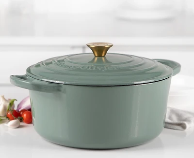 Remy Olivier Jasper Casserole en fonte avec couvercle, 6 L