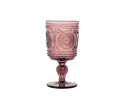 Vintage Maroon Red Wine Glass, 300ml