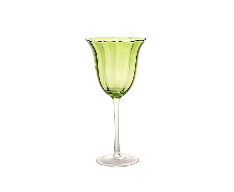 Verre à vin vert-rouge Lily, 330 ml, 4 pièces