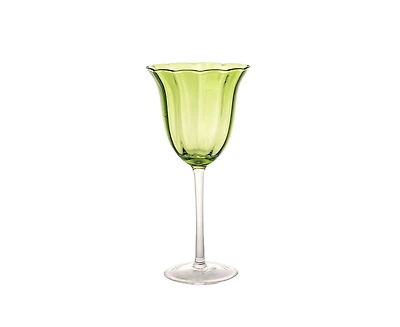 Verre à vin vert-rouge Lily, 330 ml, 4 pièces