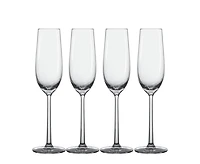 Vetro 4-Piece Flute Glass Set, 250 ml