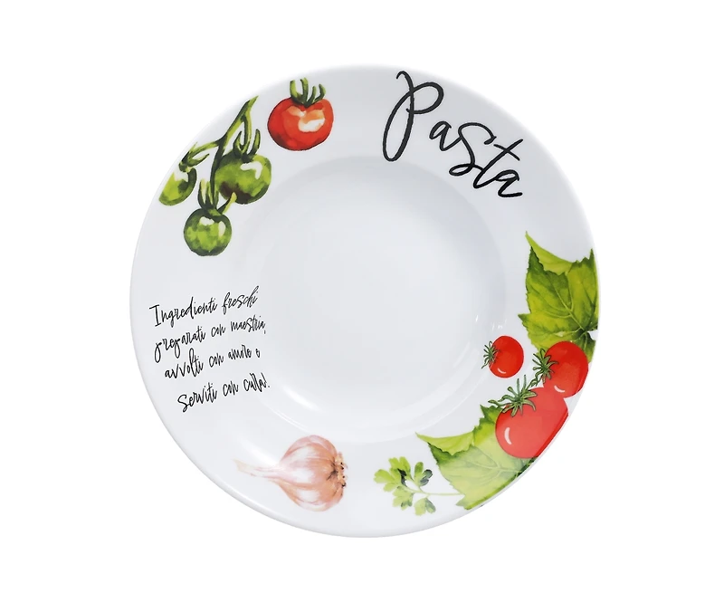 Pomodoro Pasta Bowl Set of 4, 10.5" (bol à pâtes Pomodoro)