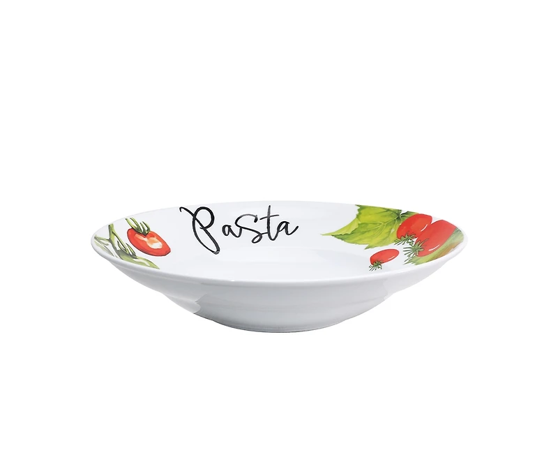 Pomodoro Pasta Bowl Set of 4, 10.5" (bol à pâtes Pomodoro)