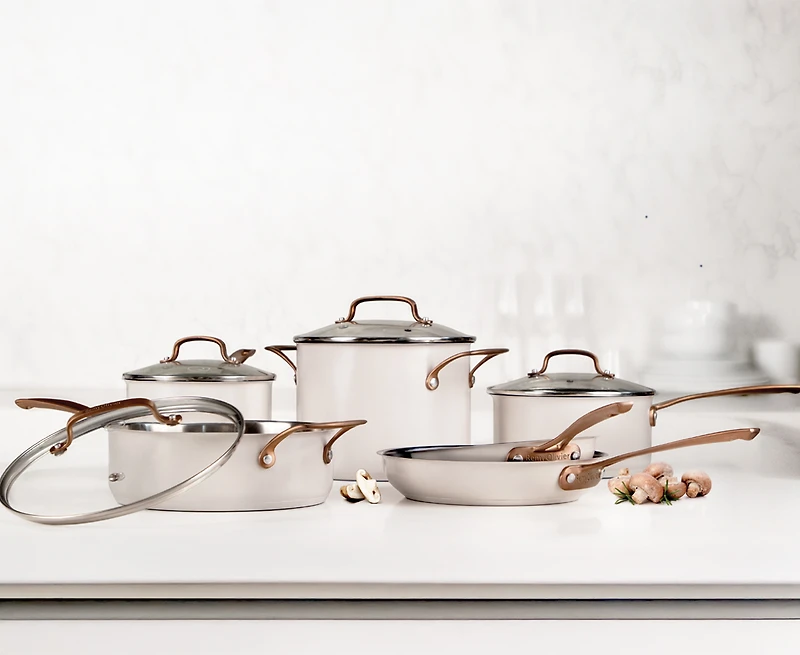 Remy Olivier Malaga 10-Pc Cookware Set, Stainless Steel