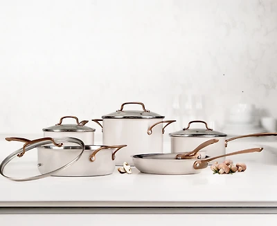 Remy Olivier Malaga 10-Pc Cookware Set, Stainless Steel