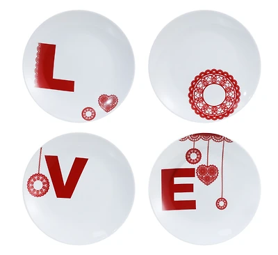 AMORE - S/4 DESSERT PLATES 7.5"