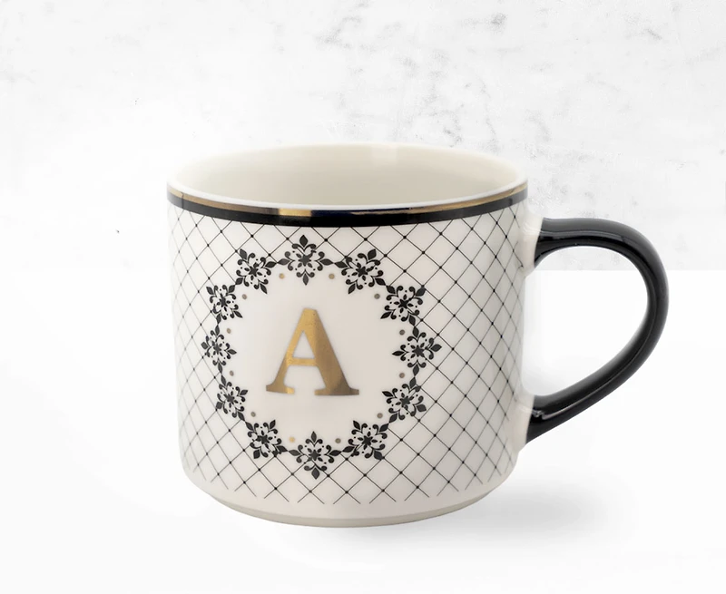 Mono A Mug - Black/Gold, 480ml