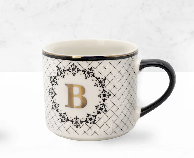 Mug Mono B - Noir/Or, 480ml